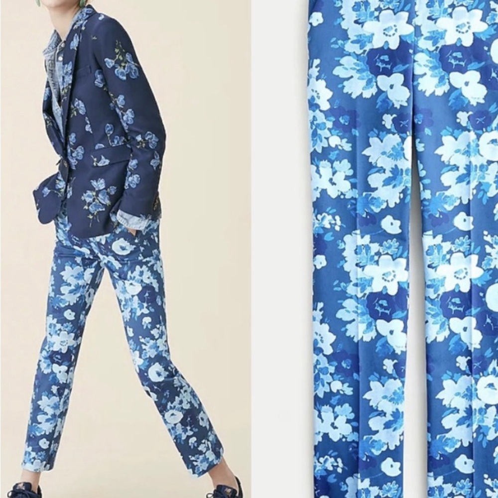 J. Crew Remi Pant in Watercolor Begonia